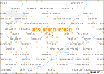 map of Haßlach bei Kronach