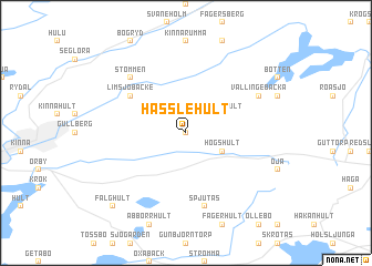 map of Hässlehult