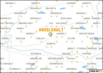 map of Hässlehult