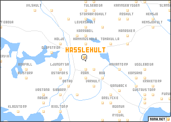 map of Hässlehult