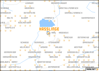 map of Haßlinge