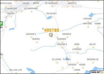 map of Hästbo