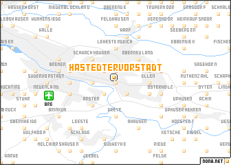 map of Hastedter Vorstadt