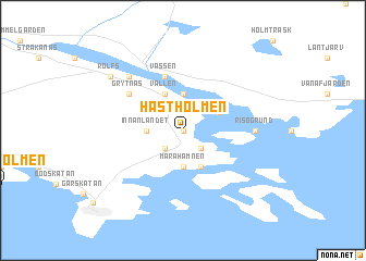 map of Hästholmen