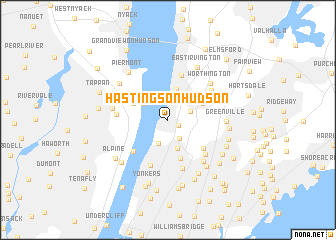 map of Hastings-on-Hudson