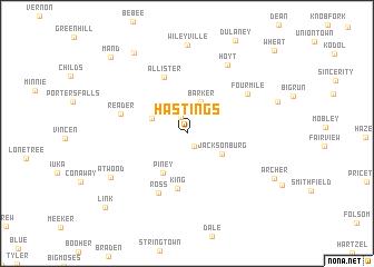 map of Hastings