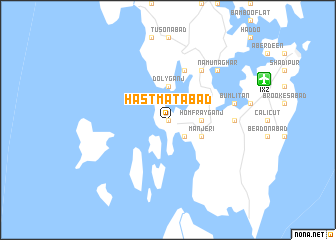 map of Hastmatābād