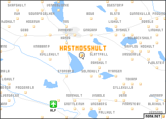 map of Hästmosshult