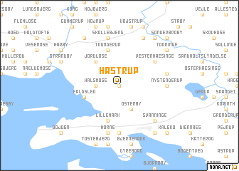 map of Håstrup