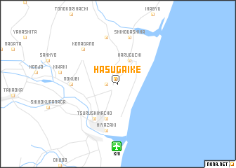 map of Hasugaike