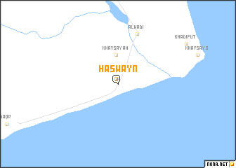 map of Ḩaşwayn