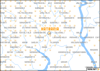 map of Hātbāria