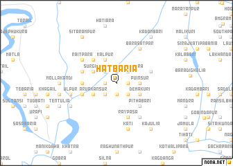 map of Hātbāria