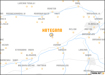 map of Haţegana
