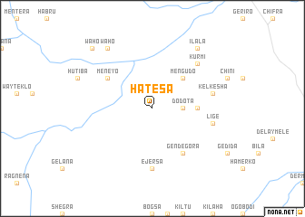 map of Hatʼesa