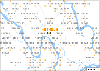 map of Hà Thạch
