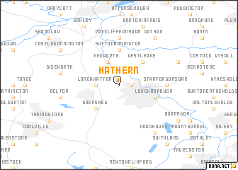 map of Hathern