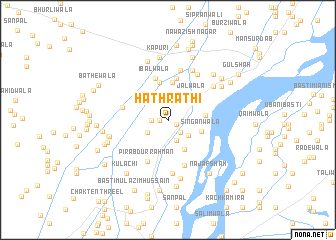 map of Hathrāthi