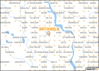 map of Hāti Khola