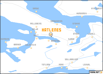 map of Hatlenes