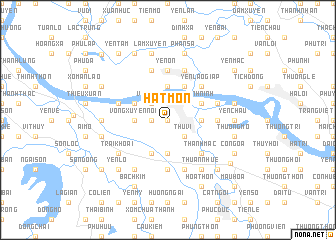 map of Hát Môn