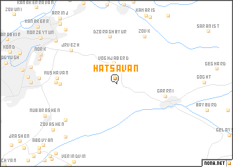 map of Hatsʼavan
