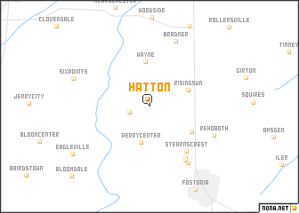 map of Hatton