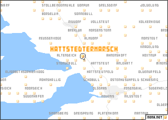map of Hattstedtermarsch