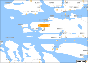 map of Haugen