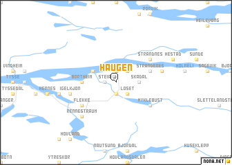 map of Haugen