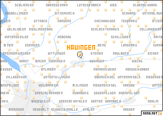 map of Hauingen