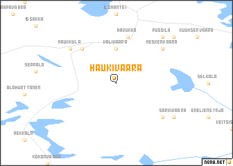 map of Haukivaara