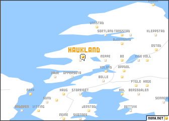 map of Haukland
