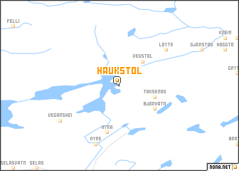 map of Haukstøl