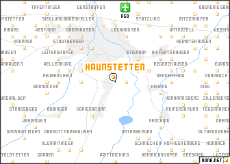 map of Haunstetten