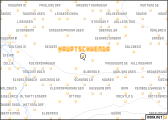 map of Hauptschwenda