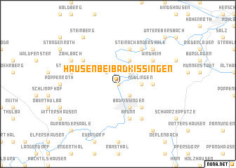 map of Hausen bei Bad Kissingen