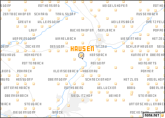 map of Hausen