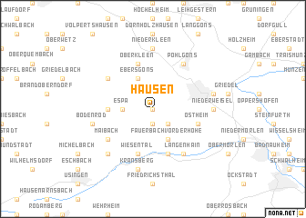 map of Hausen