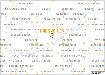 map of Hausweiler