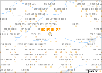 map of Hauswurz