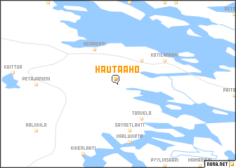 map of Hauta-aho