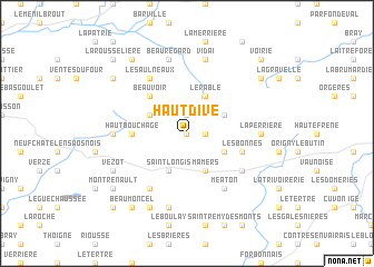 map of Haut Dive