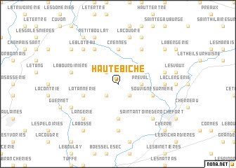 map of Haute Biche
