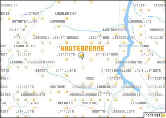 map of Haute Brenne