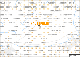 map of Haute Folie