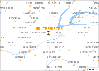 map of Hautes Sièyes