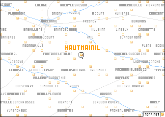 map of Haut-Maînil