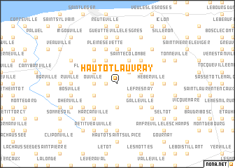 map of Hautot-lʼAuvray