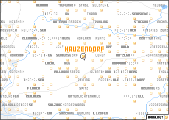 map of Hauzendorf